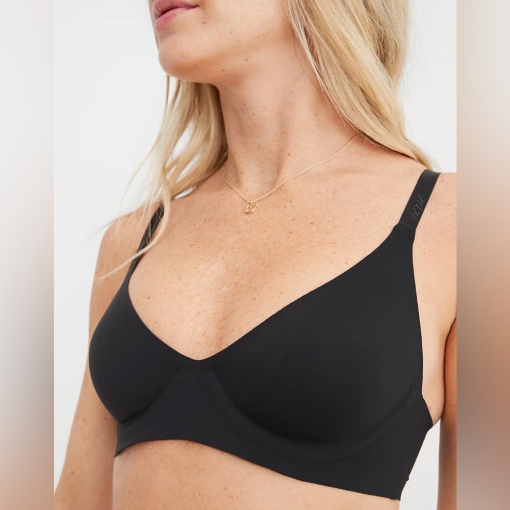aerie Smoothez Black Unlined Bra with Underwire